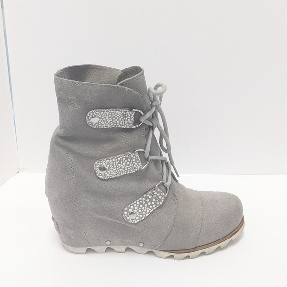 Sorel Suede Joan Of Arc Wedge Boots - Picture 8 of 16